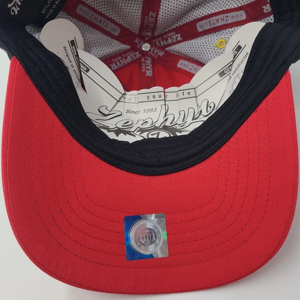 Women Maryland Terrapins Hat Adjustable Zephyr‎ Red Black NCAA University Terps